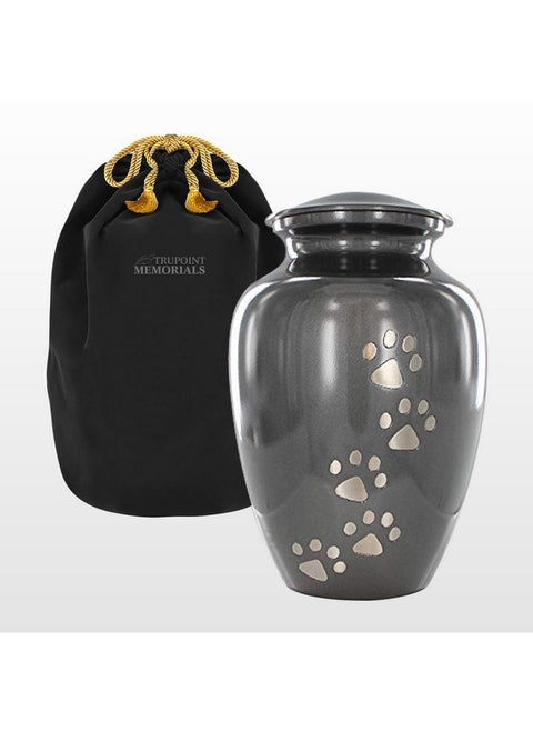 Trupoint Memorials Pet Urn for Dogs and Cats Ashes - A Loving Resting Place for Your Special Pet, Cat and Dog Urns for Ashes, Pet Cremation Urns - Grey, Large Pets up to 122 Lbs