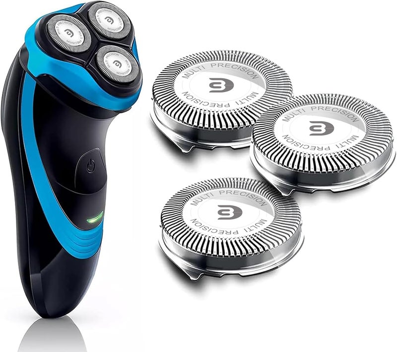SH30 Replacement Heads Compatible with Philips Norelco 3000 2000 1000 Series Shavers and S738 Click and Style Razor Blades for S1560 Shaver