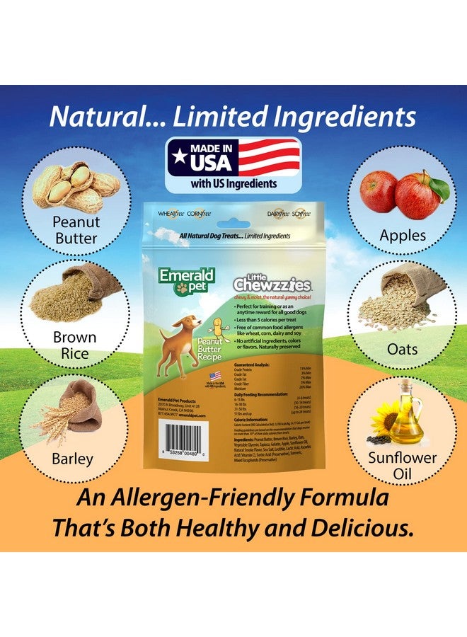 إميرالد بيت مكافآت تدريب الكلاب الصغيرة الخالية من القمح من إيميرالد بيت - مكافآت طبيعية صحية ولذيذة للكلاب مع لحم حقيقي أو زبدة الفول السوداني - مكافآت كلاب محدودة المكونات، صنع في الولايات المتحدة الأمريكية - زبدة الفول السوداني، 5 أونصة - Image 3