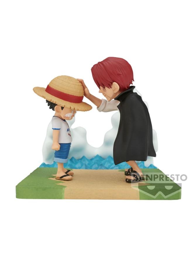 Bandai - Bandai-Banpresto-WCF ONE PIECE WORLD COLLECTABLE FIGURE LOG STORIES-MONKEY.D.LUFF & Shanks - Image 1