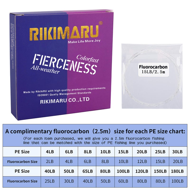 RIKIMARU Braided Fishing Line Abrasion Resistant Superline Zero Stretch&Low Memory Extra Thin Diameter Green 327Yds,15LB - Image 4