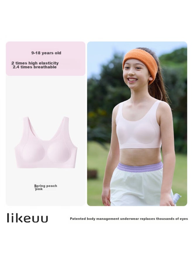 Like Uu Children's Underwear, Girls' Puberty Body Management Underwear, Foundation Liquid, Invisible Teenage Bra For Middle And High School Students - Image 4