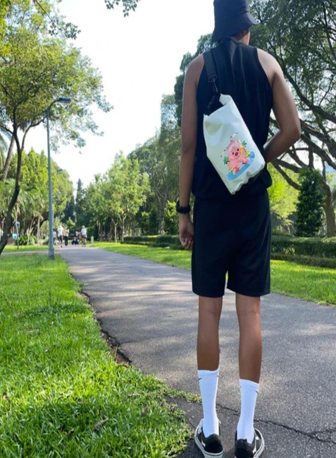 Divik 5L Heavy-Duty PVC Water Proof Dry Bag Sack for Kayaking, Boating, Canoeing, Fishing, Rafting, Swimming, Camping, Snowboarding | 5L Bag with Adjustable Shoulder Strap (1Pcs) - Image 2