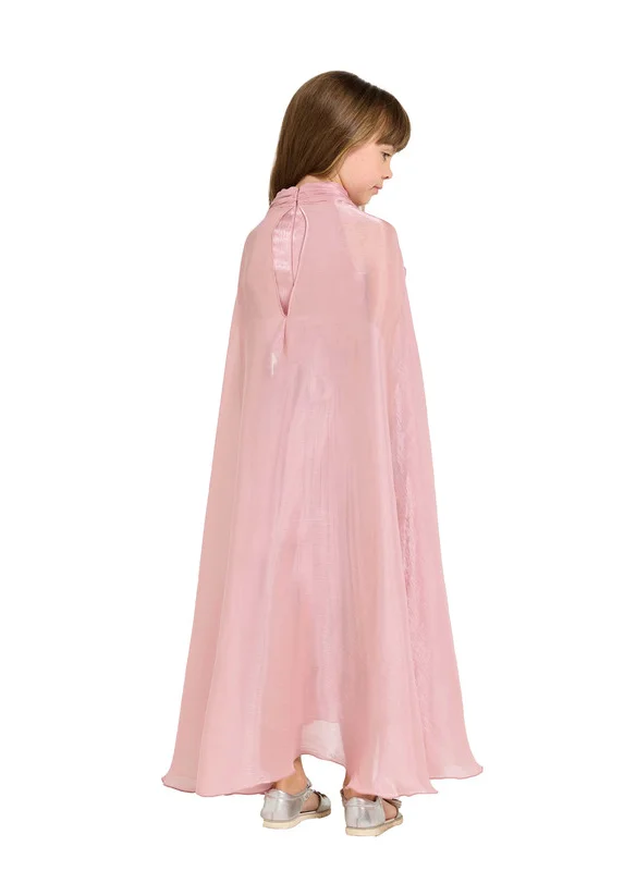 امري Silk Dress With Draped Sleeves