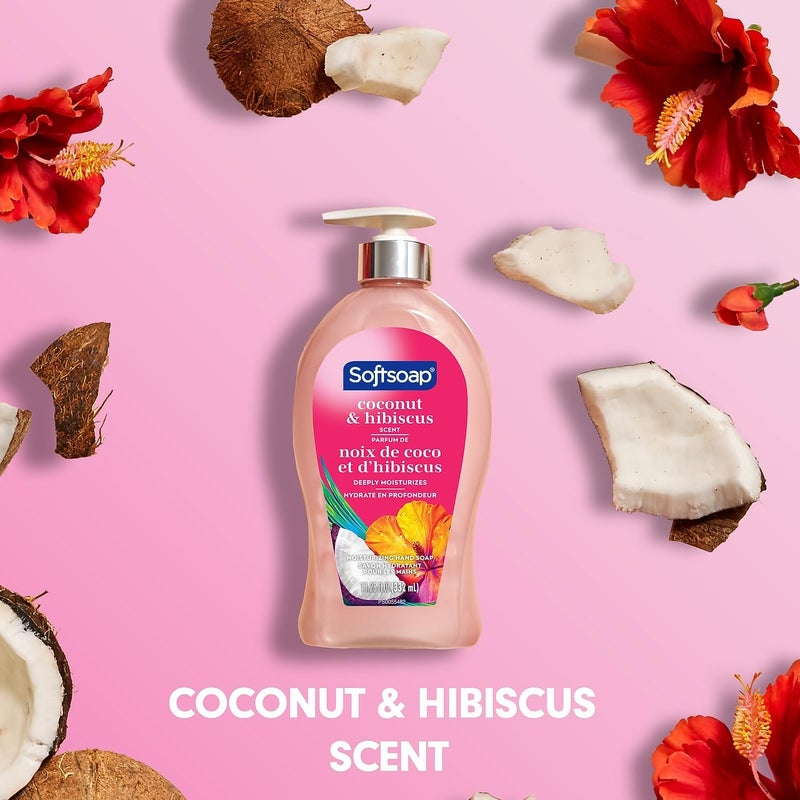 Softsoap Hydrating Liquid Hand Soap Coconut Hibiscus, Aloe Vera, 11.25 Fl Oz(pack of 1 - Image 5