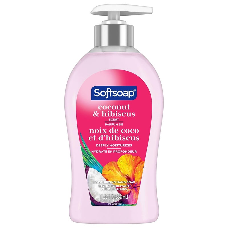 Softsoap Hydrating Liquid Hand Soap Coconut Hibiscus, Aloe Vera, 11.25 Fl Oz(pack of 1 - Image 1