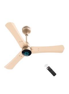 atomberg Renesa 900mm BLDC Ceiling Fan with Remote Control BEE 5 star Rated Energy Efficient Ceiling Fan High Air Delivery with LED Indicators 21 Year Warranty Metallic Gold