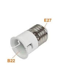 KNP KNP E27 to B22 Bulb Holder Pack of 1 provides a simple and efficient solution for converting E27 (medium Edison screw) sockets to B22 (bayonet cap) sockets.  - Image 1