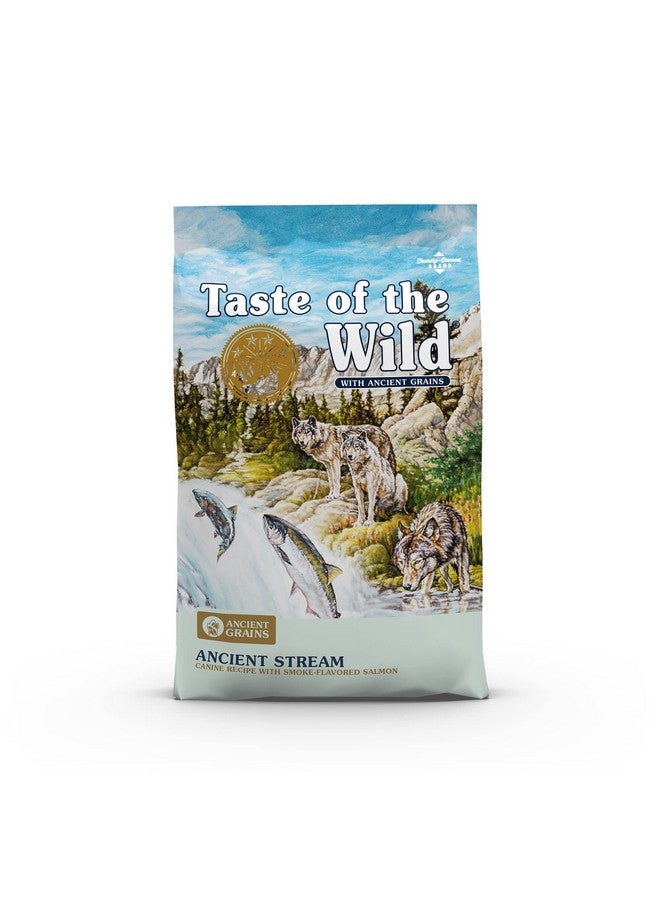تيست أوف ذا وايلد وصفة طعام الكلاب Ancient Stream مع سمك السلمون بنكهة الدخان والحبوب القديمة 5 رطل - Image 1
