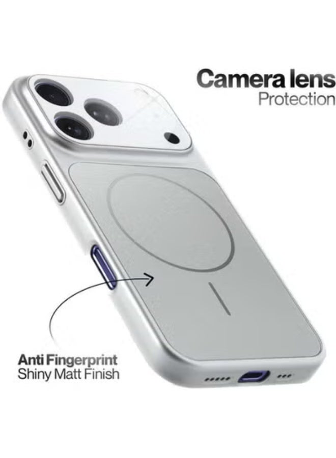 ELTRAZONE iPhone 17 Pro Max Case Compatible with Magsafe Matte Glass Slim Case Anti-Fingerprint Anti-Scratch Camera Lens Protector Shockproof Cover iPhone 17 Pro Max 6.9-inch - Image 3