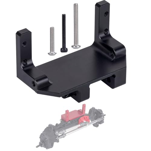 YSKMLOLP تركيب سيرفو SCX10 III على محور AR45P محور بوابة تعليق 4 روابط لسيارة زحف RC 110 SCX10 III قطع ترقية من سبائك الألمنيوم باللون الأسود - Image 1