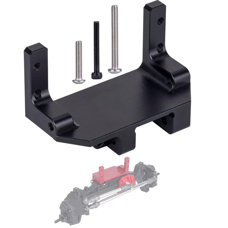 YSKMLOLP تركيب سيرفو SCX10 III على محور AR45P محور بوابة تعليق 4 روابط لسيارة زحف RC 110 SCX10 III قطع ترقية من سبائك الألمنيوم باللون الأسود - Image 3