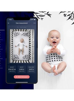 Nanit Smart Sheets – 100% Cotton Fitted Crib Sheets For Standard Crib, Works With Baby Monitors To Measure Your Baby'S Heightblue  - Image 3