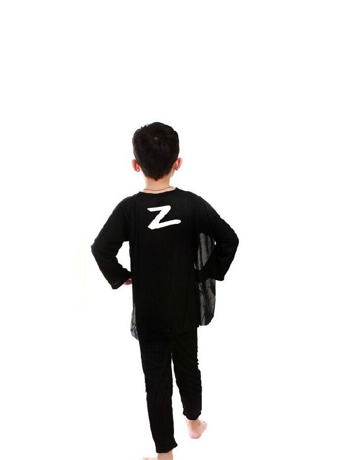 Superhero Zorro Breathable Comfortable Themed Party Fancy Dress Cosplay Costume - Image 2