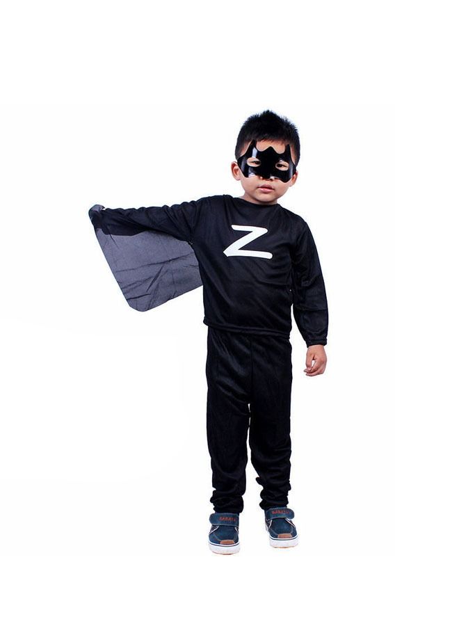 Superhero Zorro Breathable Comfortable Themed Party Fancy Dress Cosplay Costume - Image 1