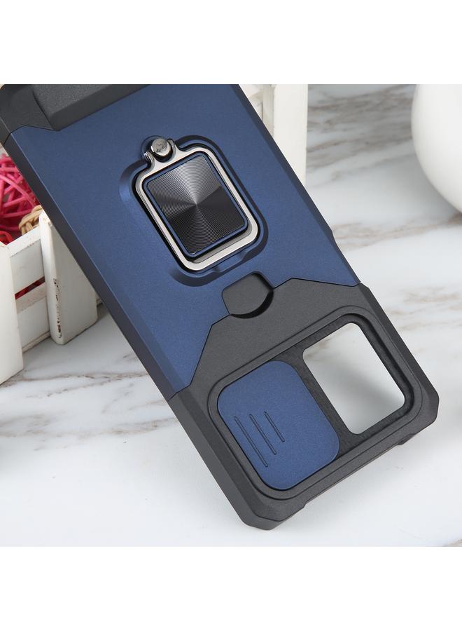 اس-توب جراب لهاتف Motorola Moto G 5G 2023 مزود بفتحة بطاقة ودرع كاميرا مع حامل حلقي - Image 4