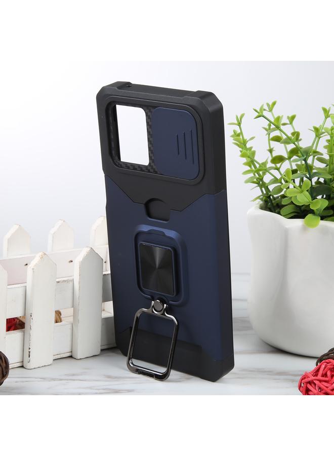 اس-توب جراب لهاتف Motorola Moto G 5G 2023 مزود بفتحة بطاقة ودرع كاميرا مع حامل حلقي - Image 5