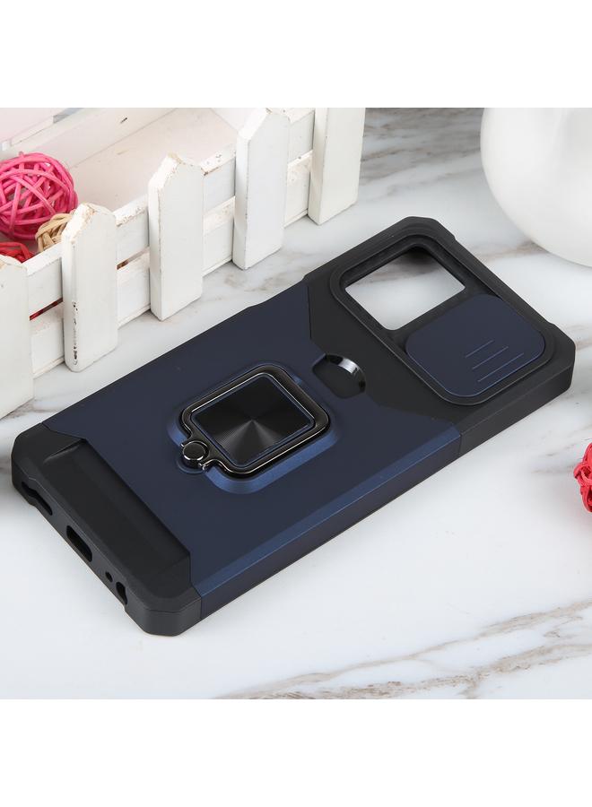 اس-توب جراب لهاتف Motorola Moto G 5G 2023 مزود بفتحة بطاقة ودرع كاميرا مع حامل حلقي - Image 3