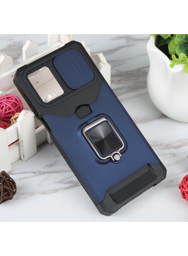 اس-توب جراب لهاتف Motorola Moto G 5G 2023 مزود بفتحة بطاقة ودرع كاميرا مع حامل حلقي - Image 2