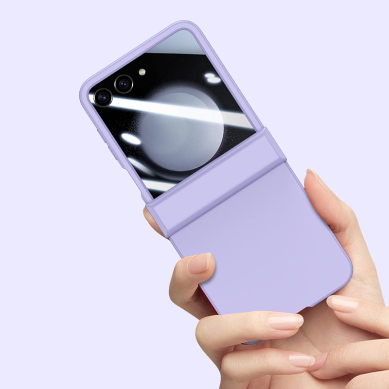 HuHa Case Cover For Xiaomi Mix Flip Three Parts Integrated PC Skin Feel Shockproof Phone Case(White) - Image 2