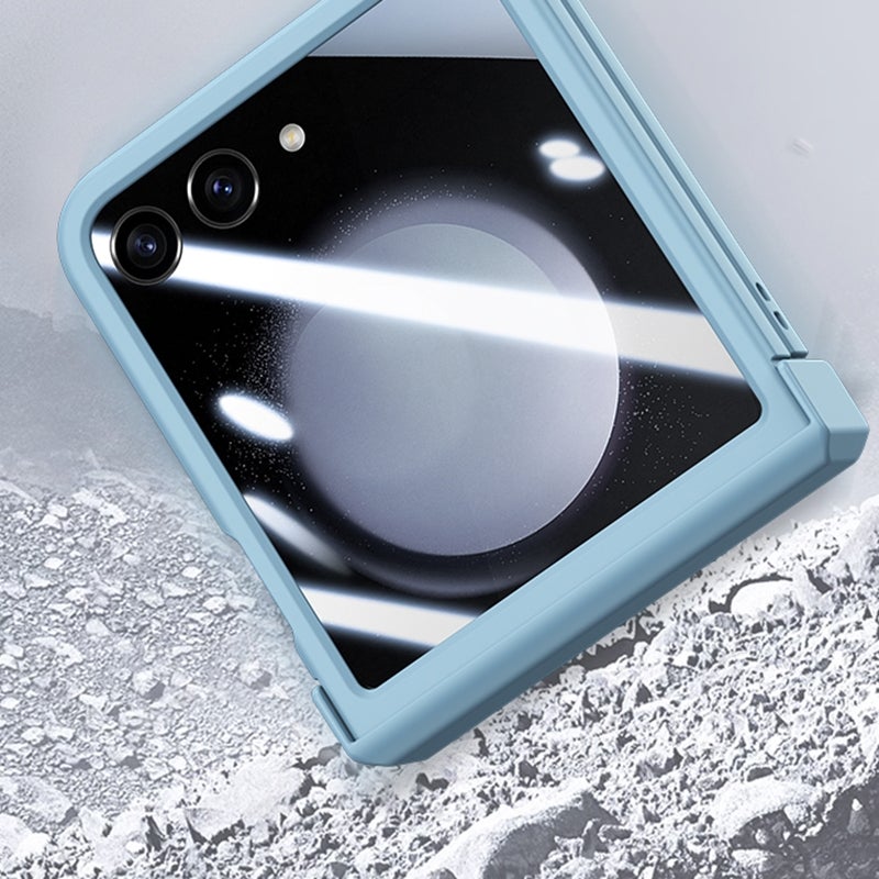 HuHa Case Cover For Xiaomi Mix Flip Three Parts Integrated PC Skin Feel Shockproof Phone Case(White) - Image 4