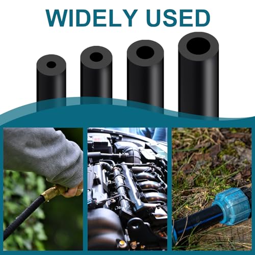 SDZONGES Vacuum Hose Automotive, 5FT ID 1/4"(6mm) Vacuum Hose, 130PSI Max Pressure Silicone Vacuum Tube Black. - Image 4