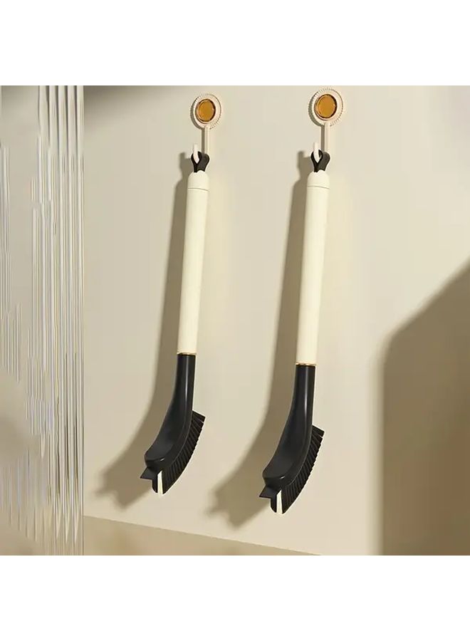 White 3 In 1 Gap Brush For Kitchen Bathroom Cleaning Ergonomic Design For Tight Spaces Sink Countertop Toilet - Image 2