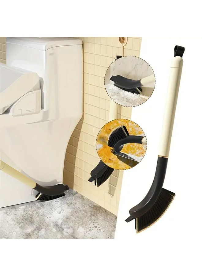 White 3 In 1 Gap Brush For Kitchen Bathroom Cleaning Ergonomic Design For Tight Spaces Sink Countertop Toilet - Image 1