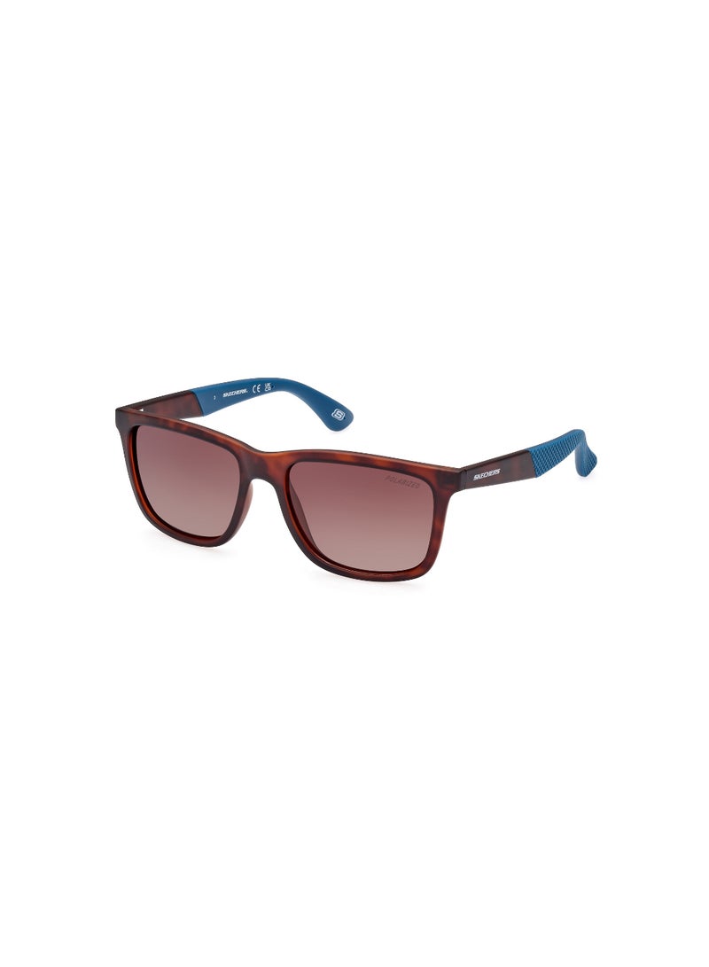SKECHERS Full Rim Rectangular Male Sunglass Se622152H54 - Image 1