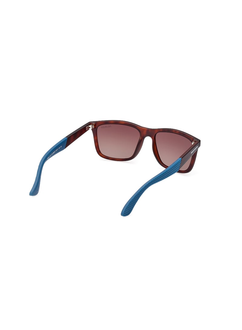 SKECHERS Full Rim Rectangular Male Sunglass Se622152H54 - Image 5