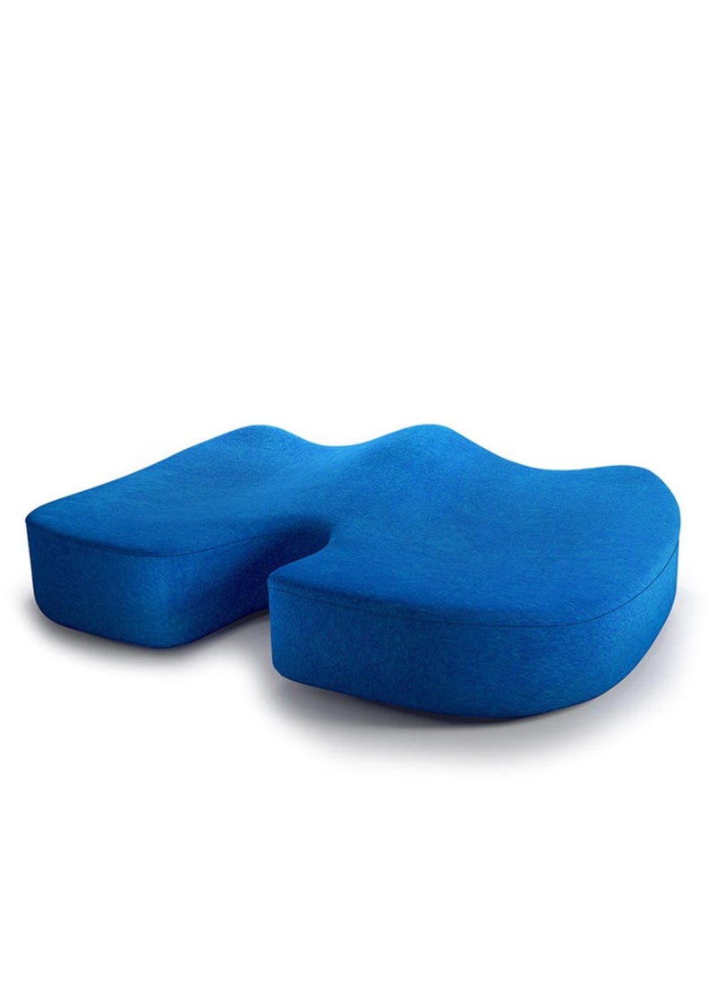 MoltyFoam - Master MoltyFoam Coccyx Cushion Standard Size Eliminates Pressure from Back Best for Sitting or Driving Cushion for Desk Chair Enhances Posture Support - Image 1