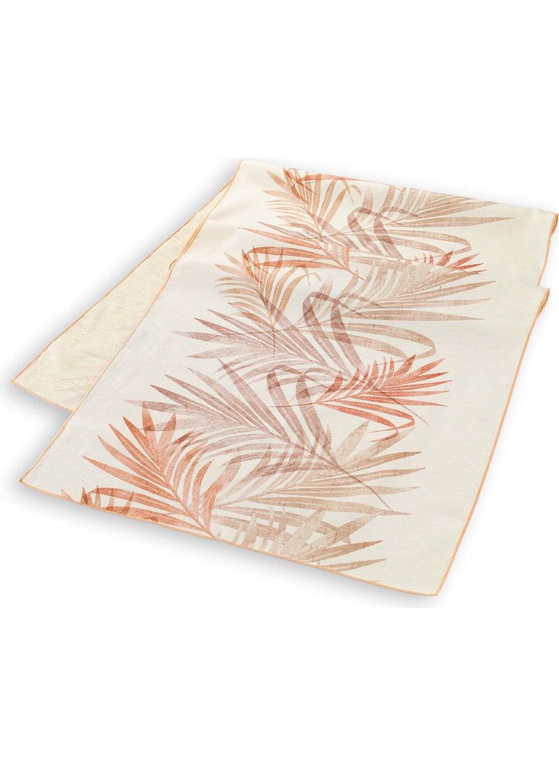 Schafer Home Leaf Poly Linen Runner 45X150-TILE 