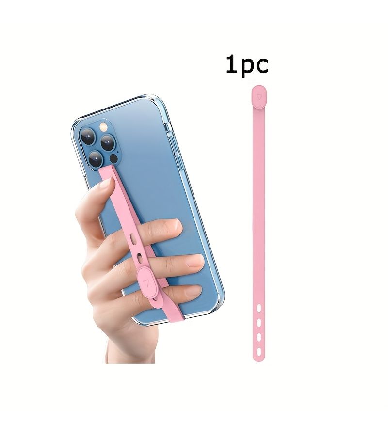 3pcs Set Minimalist Soft Silicone Adjustable Anti Slip Phone Lanyard - Image 5