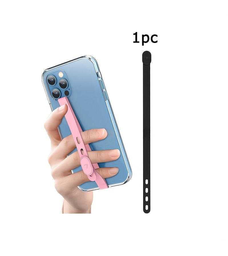 3pcs Set Minimalist Soft Silicone Adjustable Anti Slip Phone Lanyard - Image 3