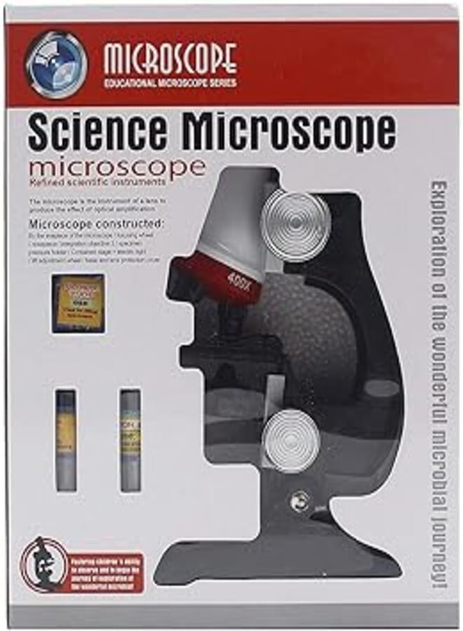 Science Educational Biological Microscope 100X to 1200X With Support Set