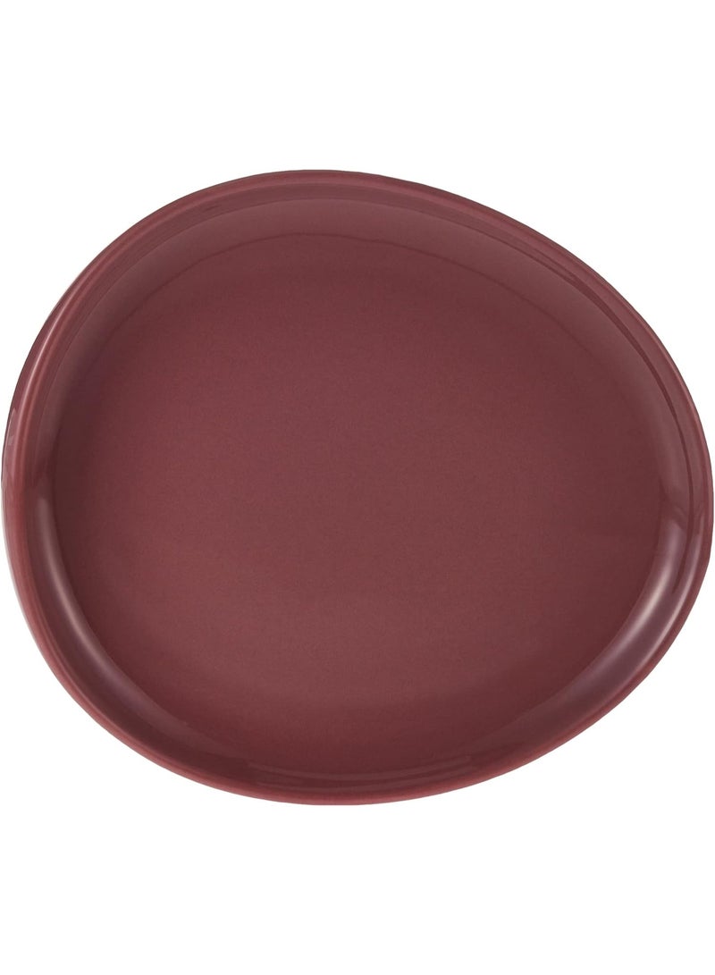 Shallow Dessert Plate 18cm – Deep Red | Elegant Serving Plate for Desserts, Snacks & Appetizers | Stylish Dinnerware for Home & Parties - Image 1