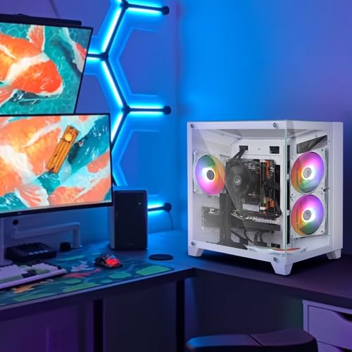 Kroteaup Gaming PC, Intel Core i5-3470 3.2GHz, Radeon RX 560 4GB, 16GB DDR3 RAM, 512GB NVMe SSD, RGB Fan, Prebuilt Desktop Tower for Streaming & Daily Use - Image 5