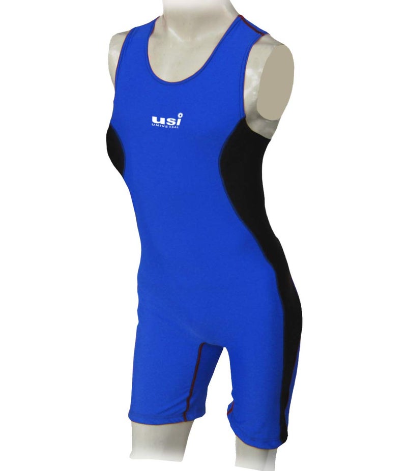 USI UNIVERSAL Wrestling Suit Costume Dress For Women, (Blue, Size XS) Wrestling Singlet With Nylon Elastane Fabric 210 Gsm, Irritation Free Flat Lock Seam, Grip Elastic On Bottom Hole - Image 1