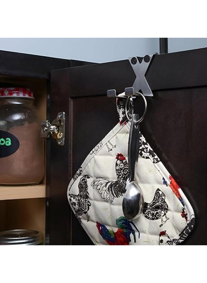 Door Hook - Double Width Stainless Steel X Hook for Easy and Convenient Hanging Solutions in Your Home or Office, Perfect for Organizing Your Space Efficiently - Image 2