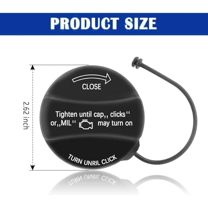 rayihni Fuel Tank Filler CapGas Cap Compatible With BMW E39 E46 E60 E90 E92128i 320i 325i 328i 328xi 330i 330xi 335i 525i 528i 530i 535i 750i X1 X3 X5 Z4 M3 Mini Cooper Replace  16117222391 10844 31848 - Image 3
