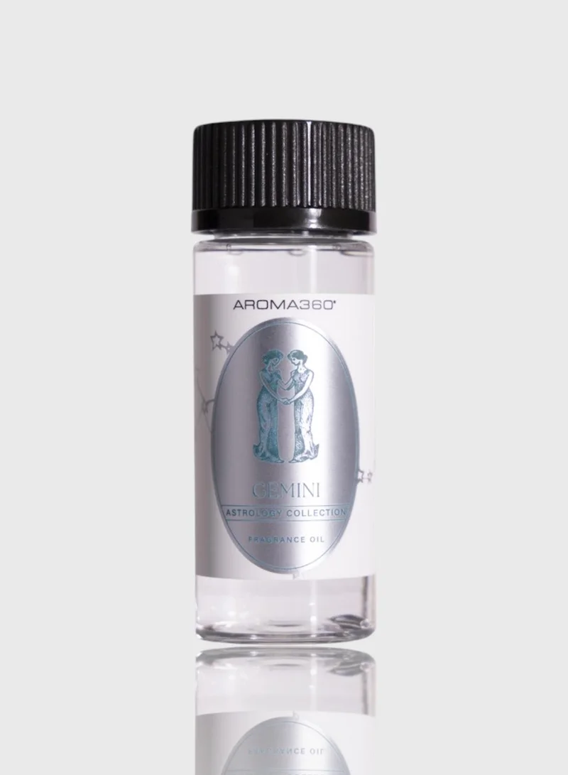 AROMA360 Gemini Pro-Pod Oil Blend - Astrology Inspired for Luxury Essential Oil Diffusers - Aromatherapy Scent Diffuser Oil - Muguet, Violet, and Leather - 50 mL, 1.7 fl oz