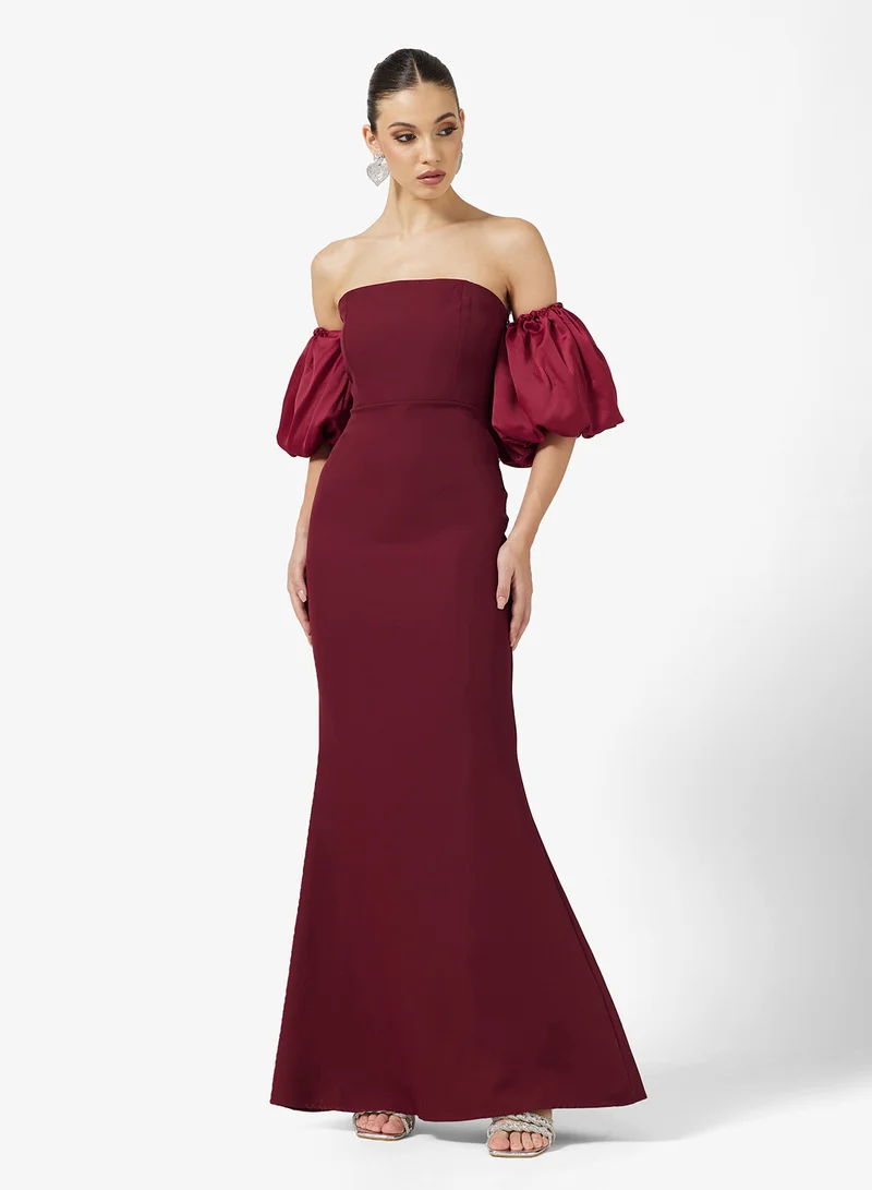 ايلا ليمتد اديشن Puff Sleeeved Off Shoulder Dress