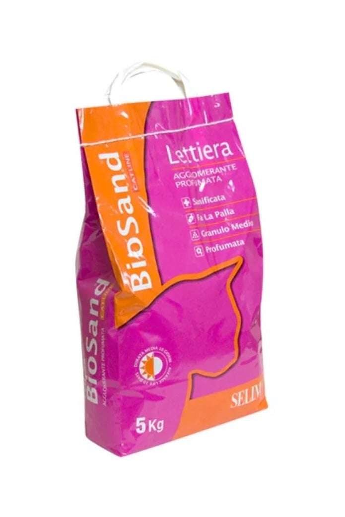 بيوساند رمل قطط ناعم وزن 5 كيلو رائحة زهر العسل - رمل قطط عالي الجودة بتركيبة معقمة ومعطرة التي تساعد على التكتل السريع وتسهّل عملية التنظيف اليومي