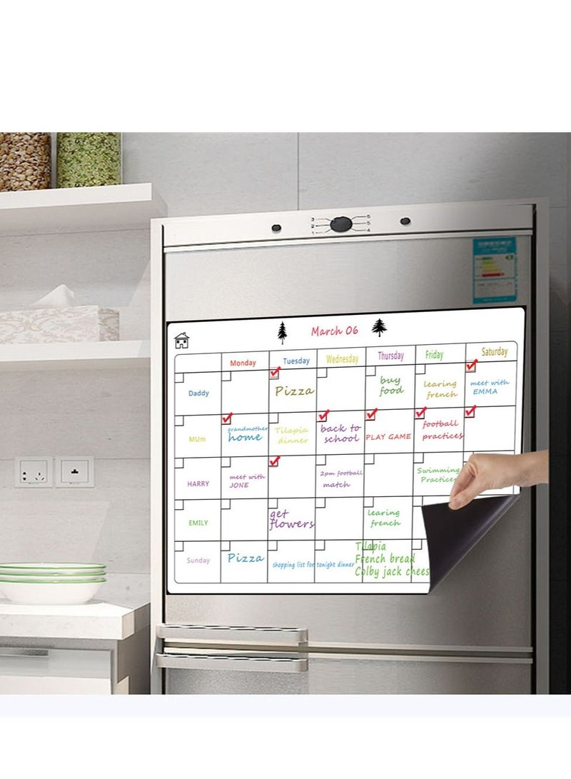 Generic Magnetic Calendar Whiteboard White  - Image 3