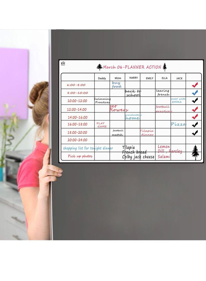 Generic Magnetic Calendar Whiteboard White  - Image 4