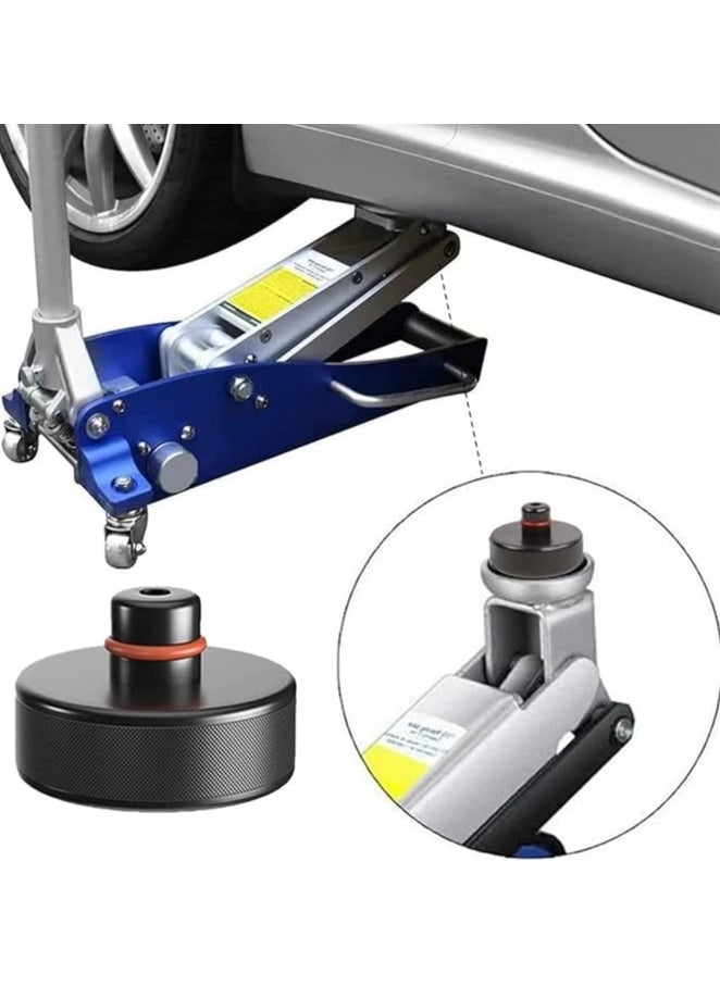 Excefore - 4X Car Rubber Jack Pad Point Adapter Tool W/Storage Case Box Non-Slip Support Frame Protector Floor Lifting Trolley for Tesla Model X/3/Y/S Black - Image 1