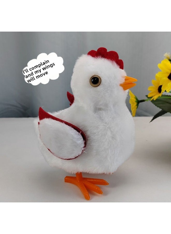 Electric Plush Chick Chirps Wings Imitation Chicken Plush Baby Toy Children's Electronic Pet-Color:Chip Chick (yellow)  - Image 5