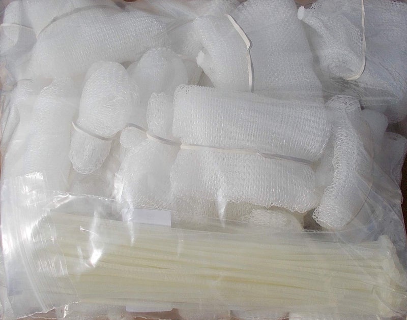 Omalley Lot of 50 Washing Machine Lint Trap Snare Fabric mesh with Ties