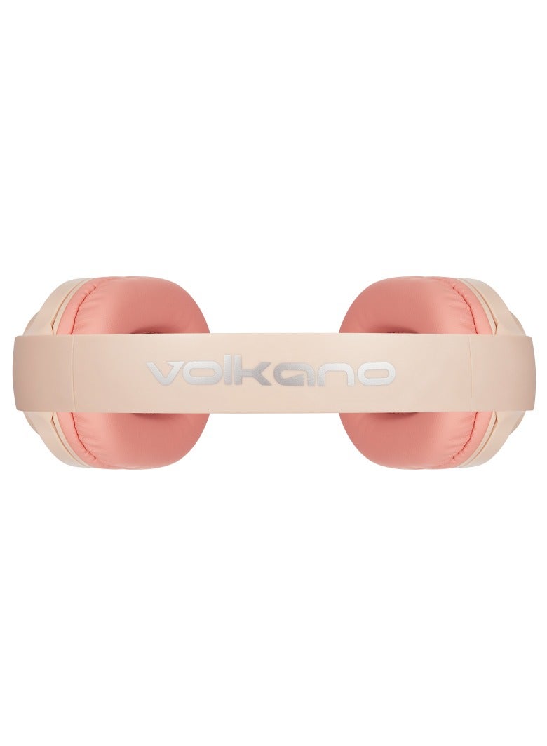 Volkano Pebble Series Bluetooth Headphones - Apricot