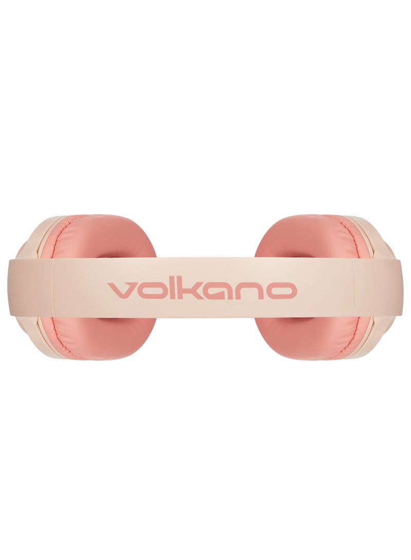 Volkano Pebble Series Bluetooth Headphones - Apricot